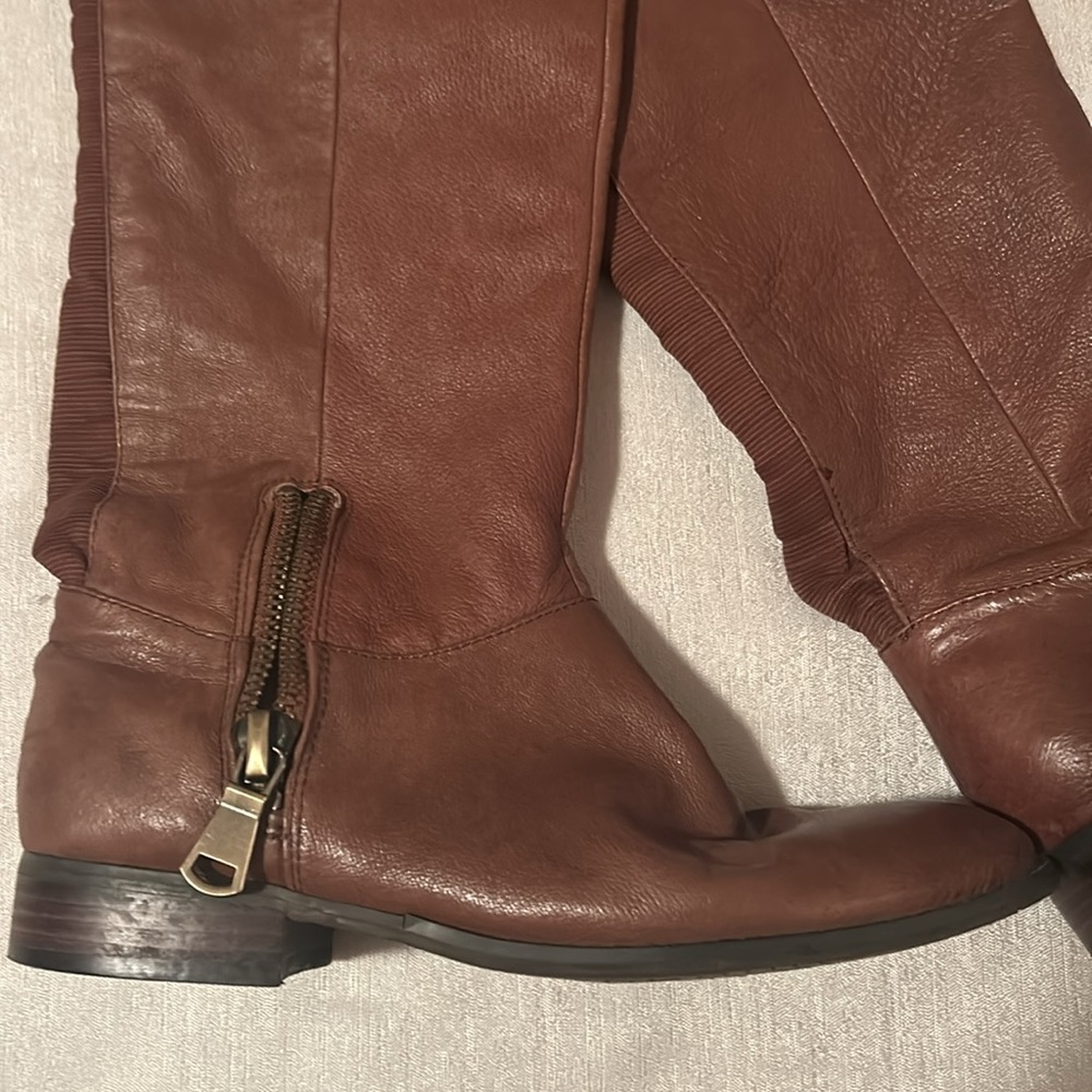 Chinese Laundry Women’s Over the Knee Brown W/ Zipper Size 7.5 - Picture 3 of 15